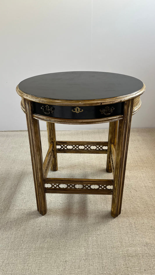 Chinoiserie Lacquered Side Table, 1960/70s by Lane