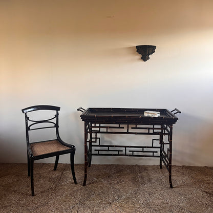 Hand Painted Chinoiserie Shelf C.1900