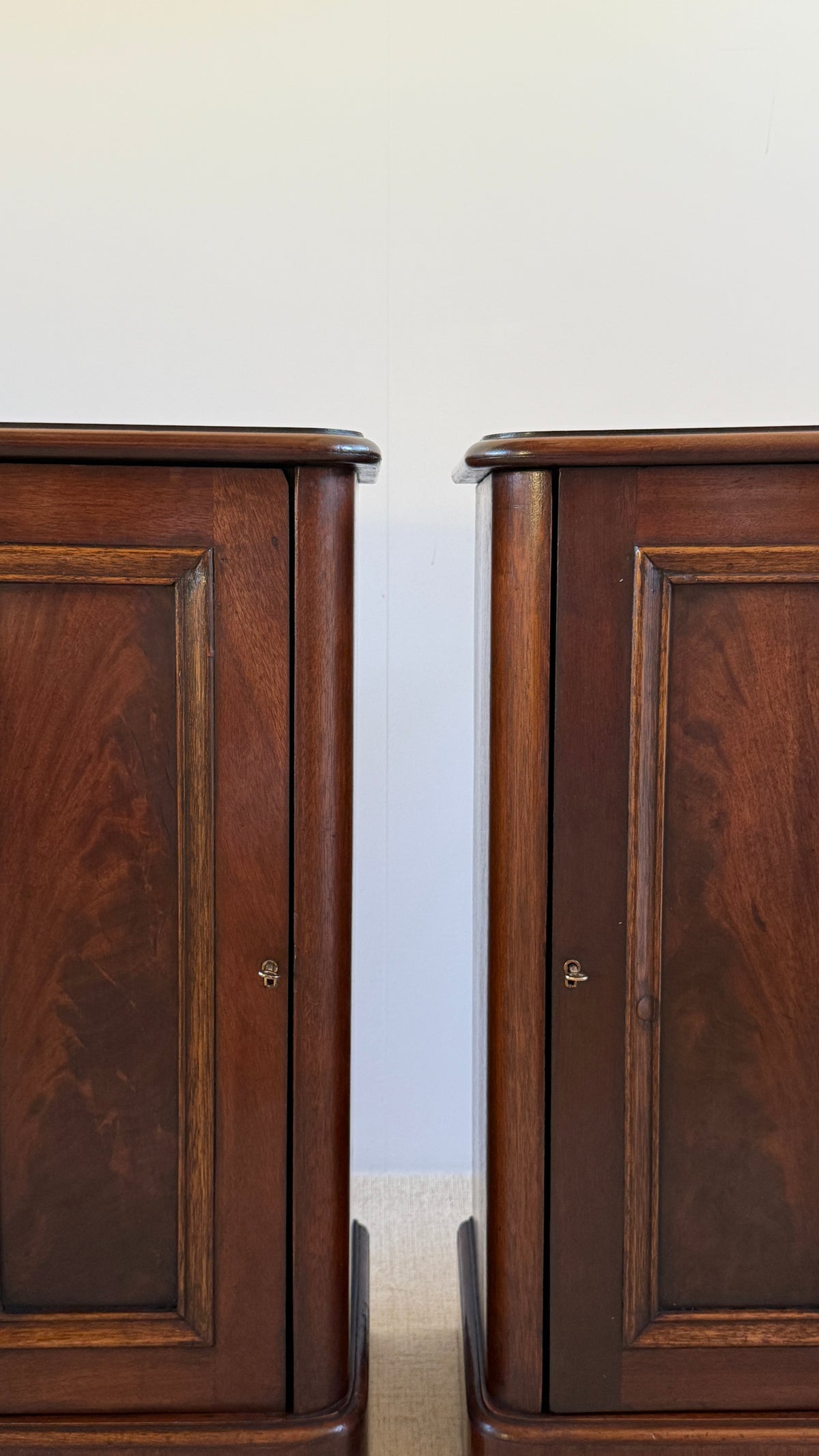 Pair of Late 19th Century Georgian Revival Bedside Cabinets