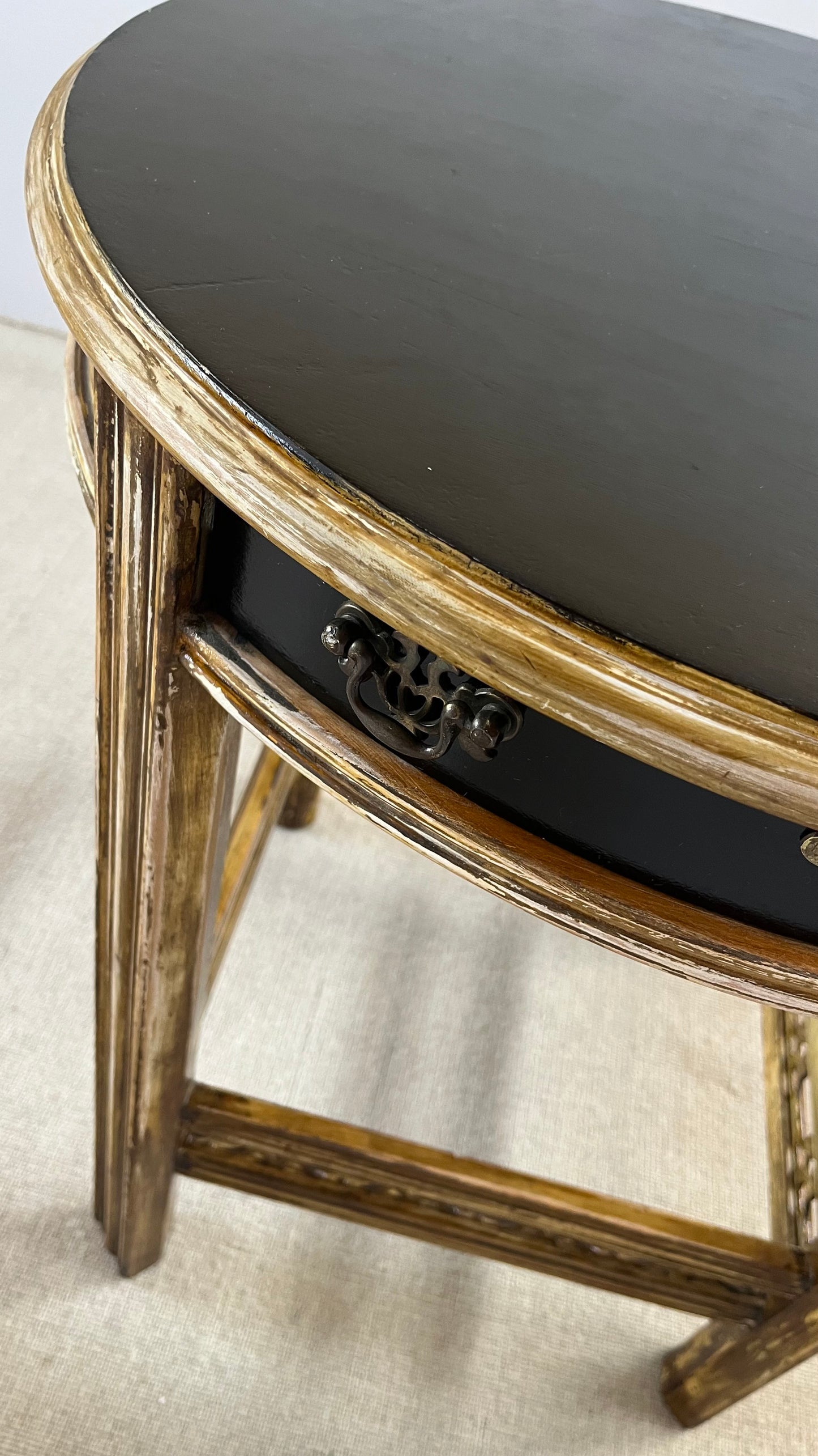 Chinoiserie Lacquered Side Table, 1960/70s by Lane