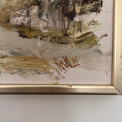 Swedish Oil On Canvas by Owe Wessbohn. 1985.