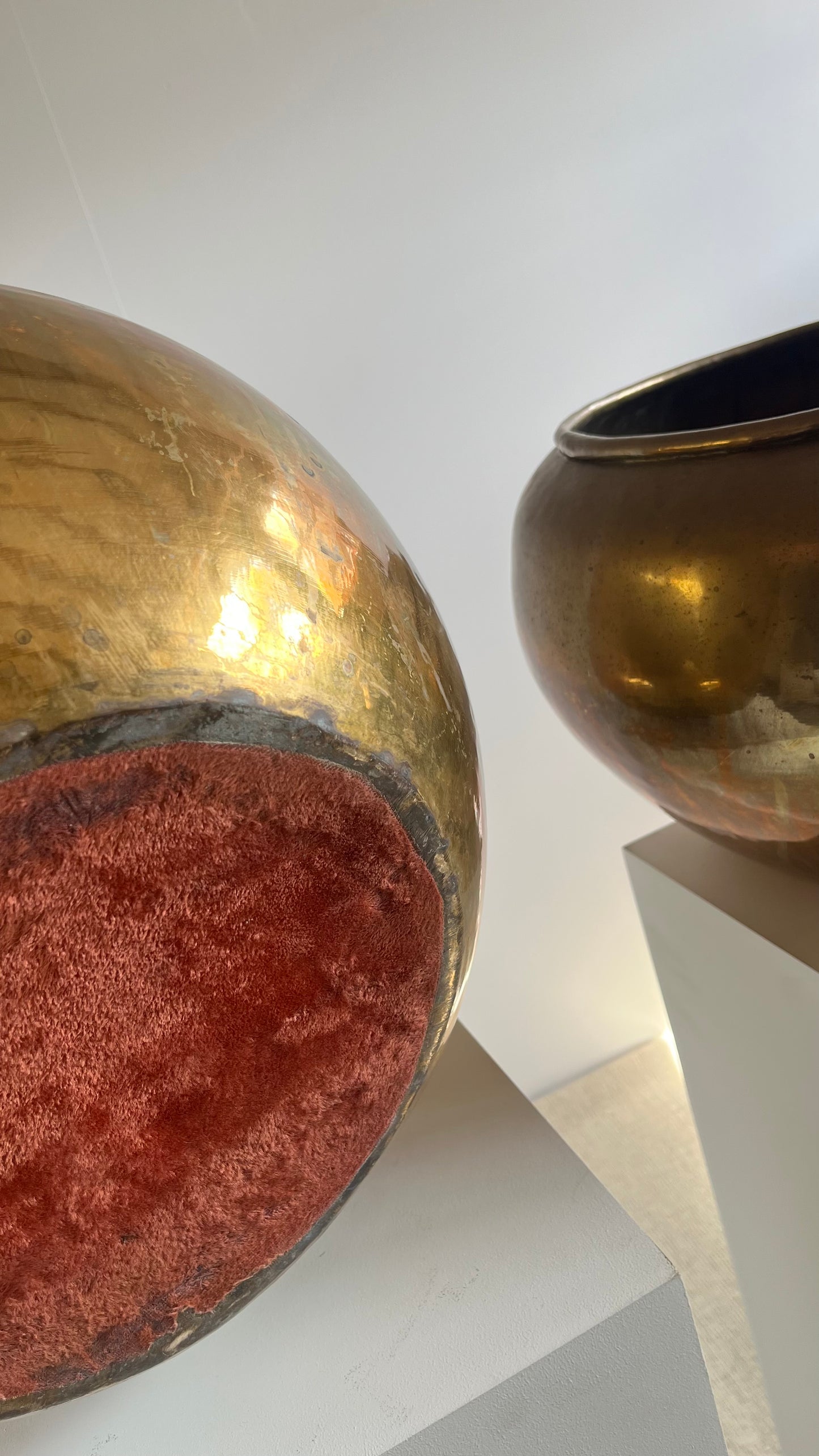Pair of Early 20th Century Brass Jardinières