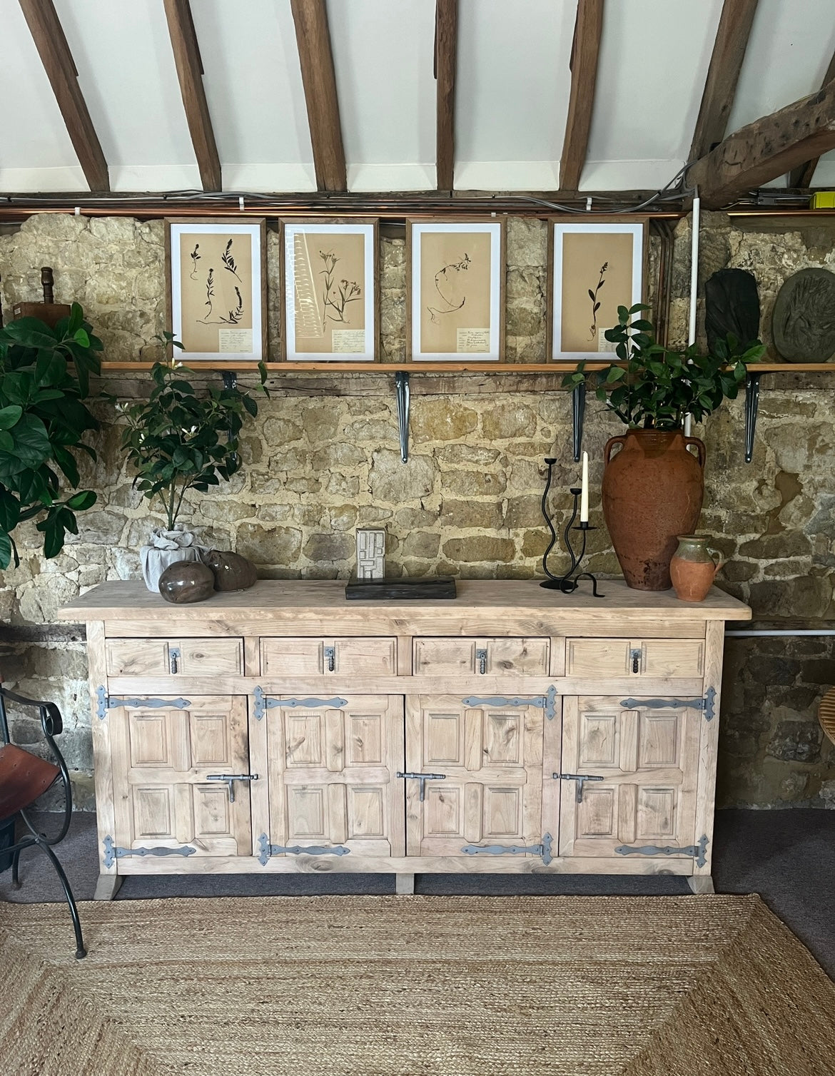 vintage limes oak sideboard