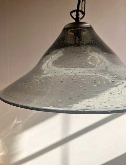 Seeded Glass Bell Pendant - 3 Available