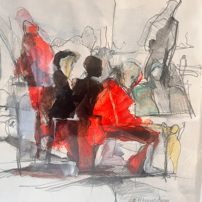 Berndt Wennström – Composition with Seated Figures