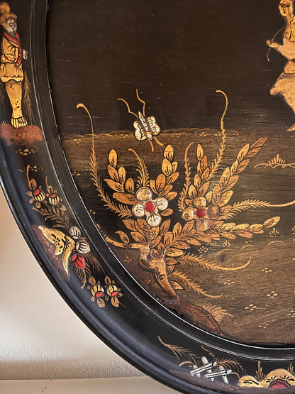 Pair of Chinoiserie Lacquered Panels