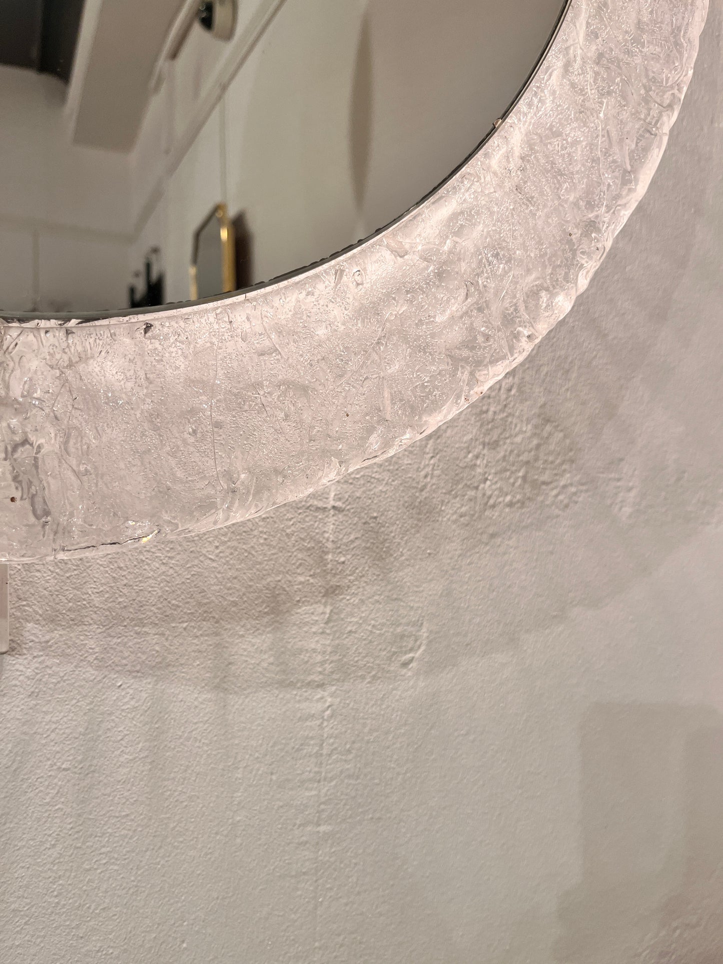Mid-Century Lucite Framed "Ice" Mirror - Germany C 1960