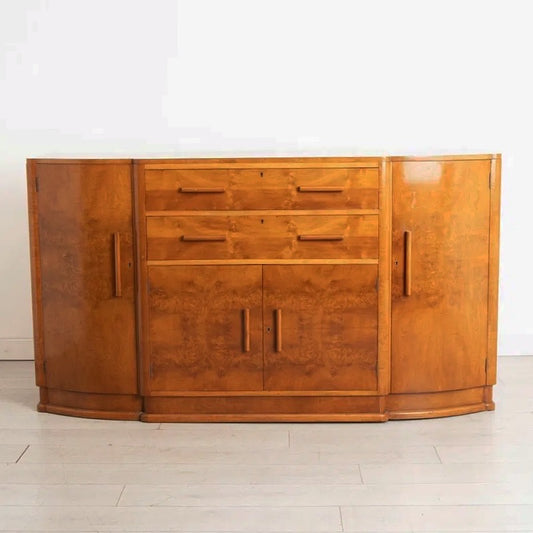 walnut burr veneer sideboard