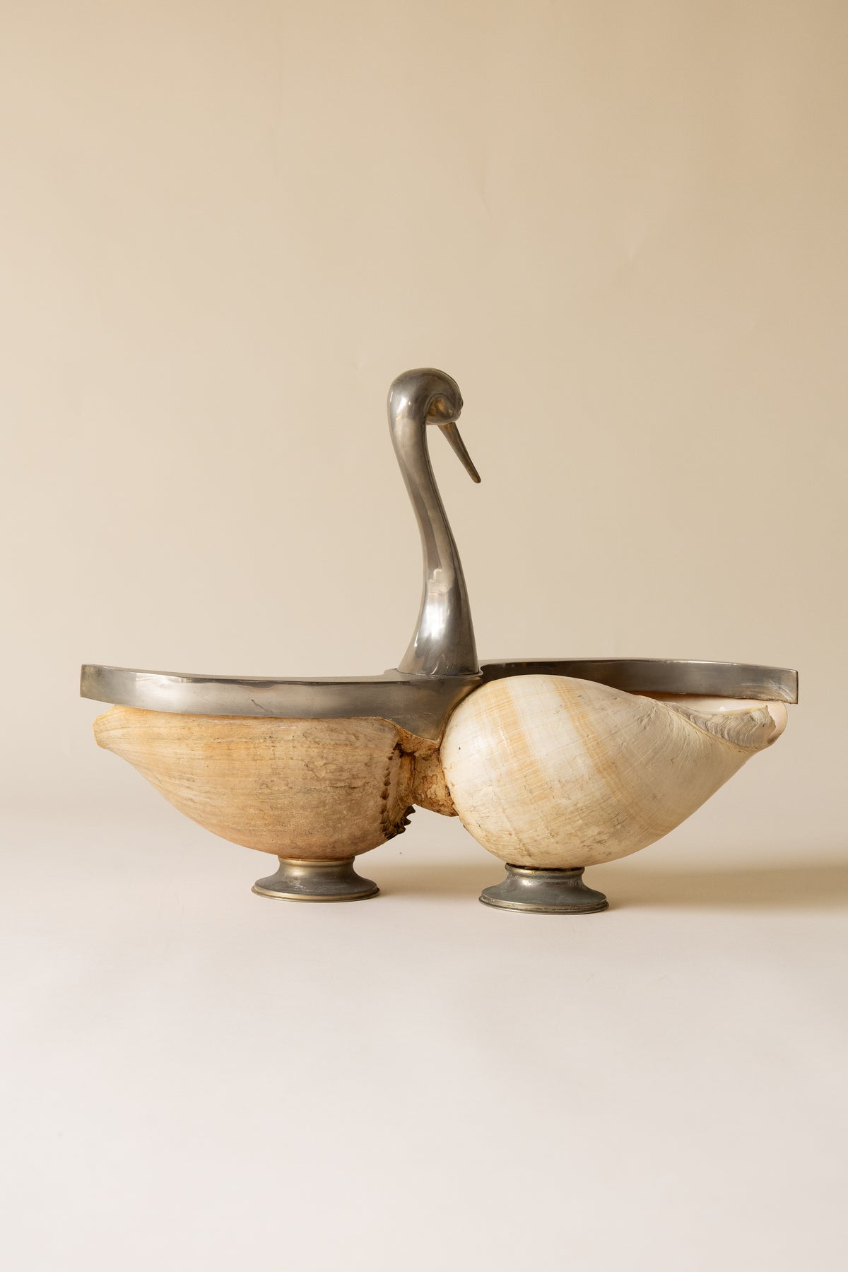 1970s Italian Swan Centrepiece, Attr, to Gabriella Binazzi