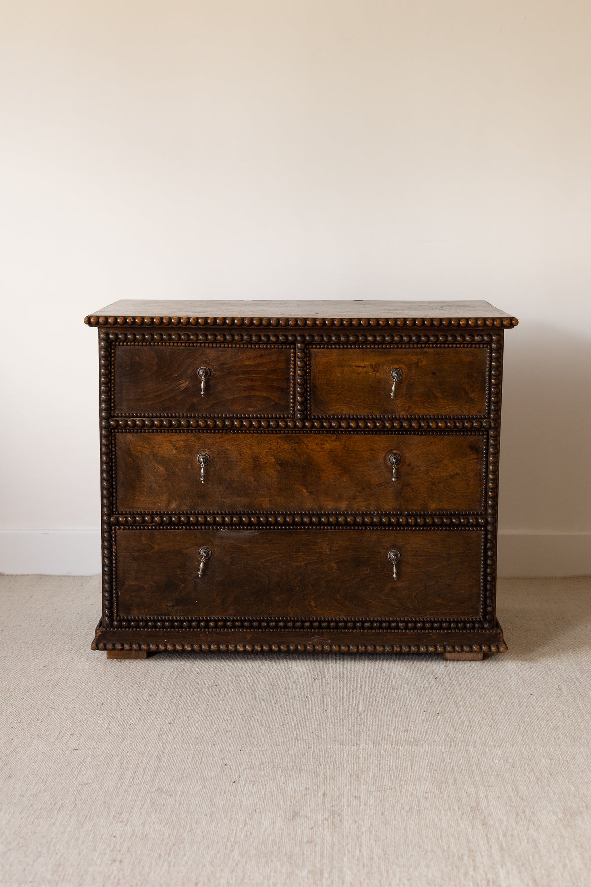19th Century Bobbin-Decorated Chest of Drawers
