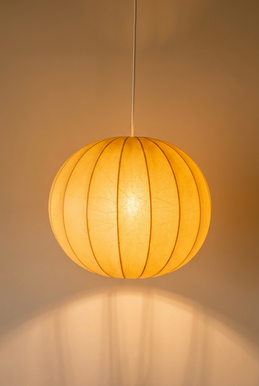 Vintage Cocoon Pendant Light. Achille Castiglioni. c.1960.
