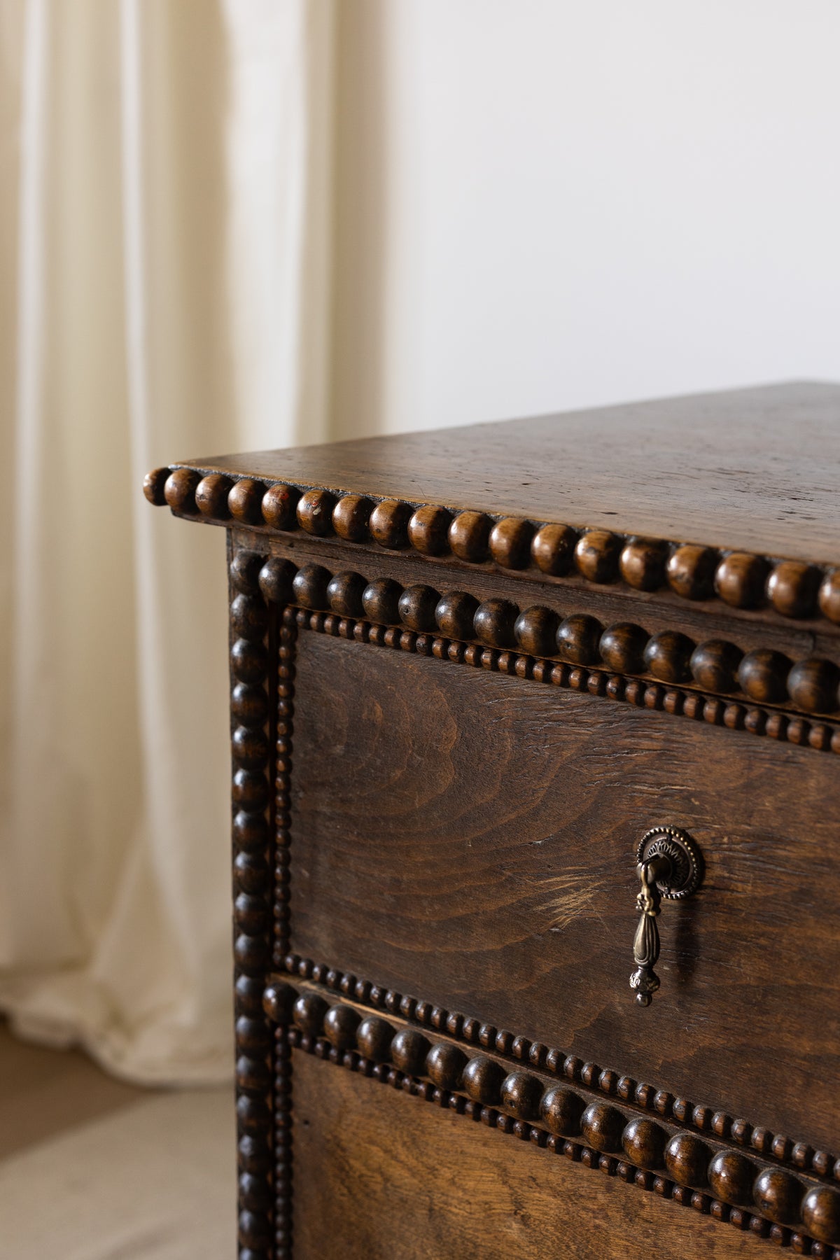 19th Century Bobbin-Decorated Chest of Drawers