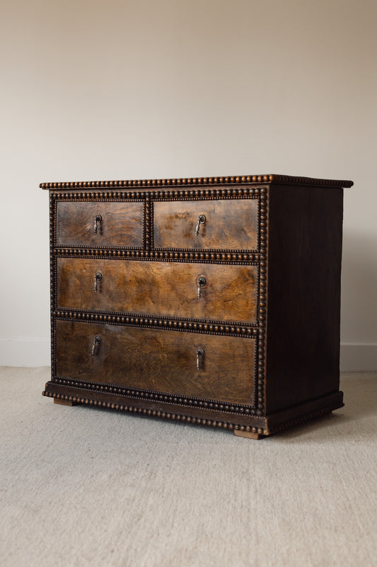 19th Century Bobbin-Decorated Chest of Drawers