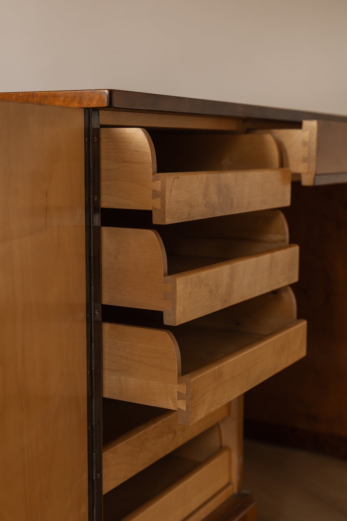 Swedish Art Deco Birch Veneer Desk
