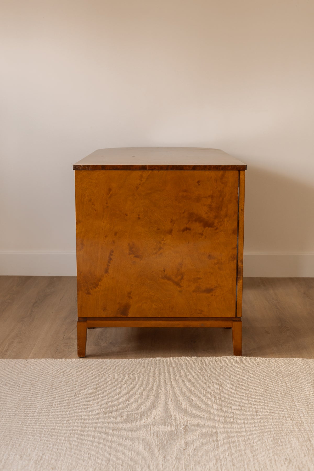 Swedish Art Deco Birch Veneer Desk