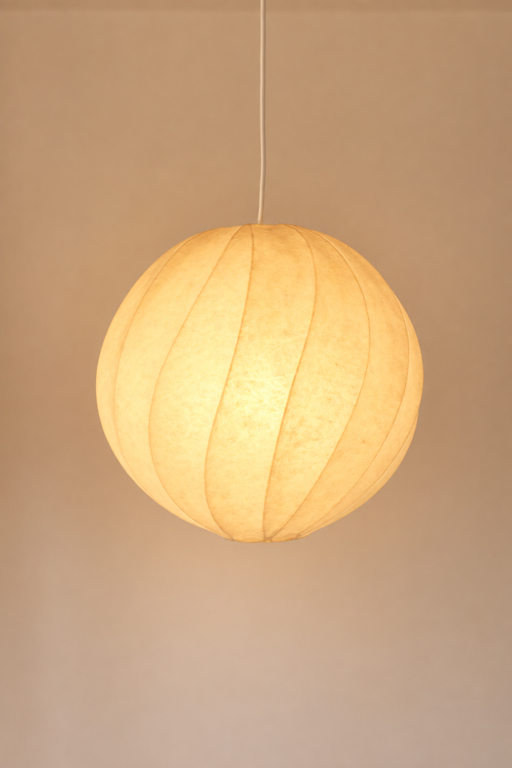 Midcentury talian Cocoon Pendant Light, Attr Castiglioni