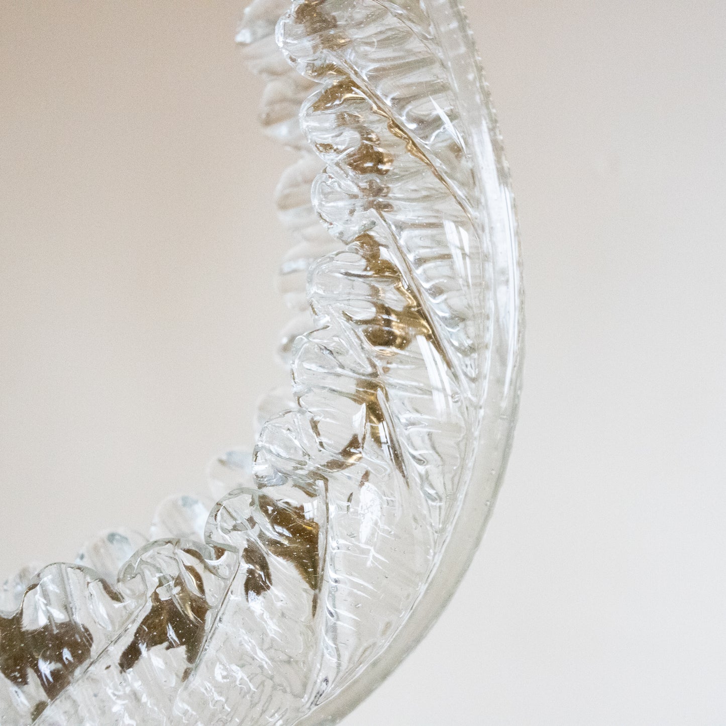 Mid-Century Murano Glass Pendant Light attr. Barovier & Toso