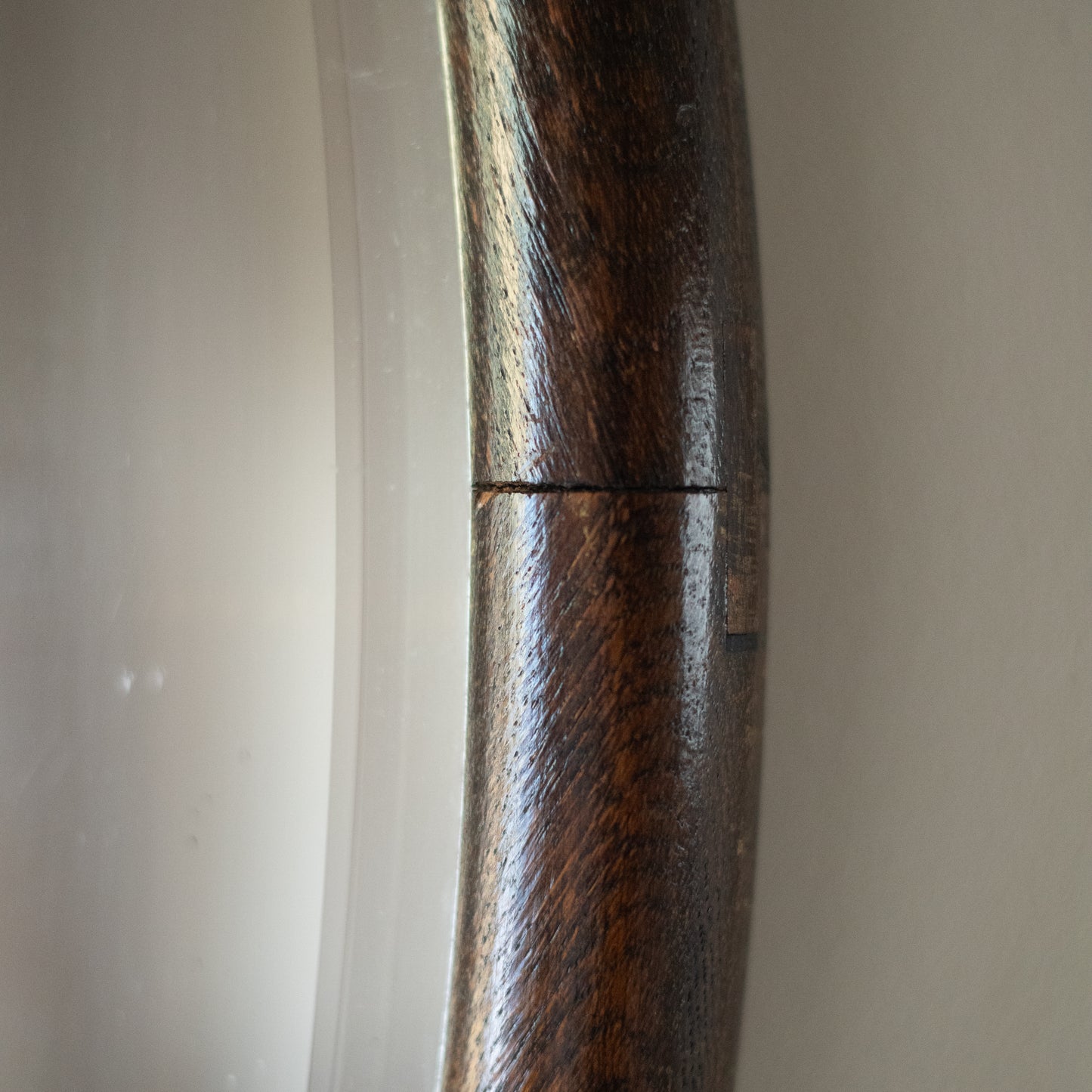 Pair of  Oval Oak Mirrors c. 1910