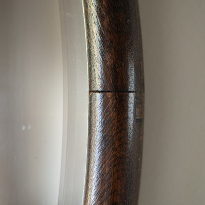 Pair of  Oval Oak Mirrors c. 1910