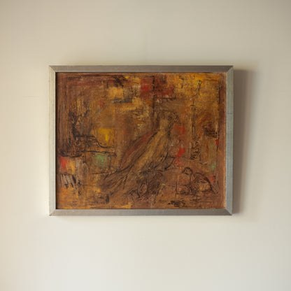 Mid-Century Swedish Abstract "Birds Nest" By Andreas Lensdorf