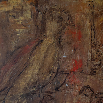 Mid-Century Swedish Abstract "Birds Nest" By Andreas Lensdorf