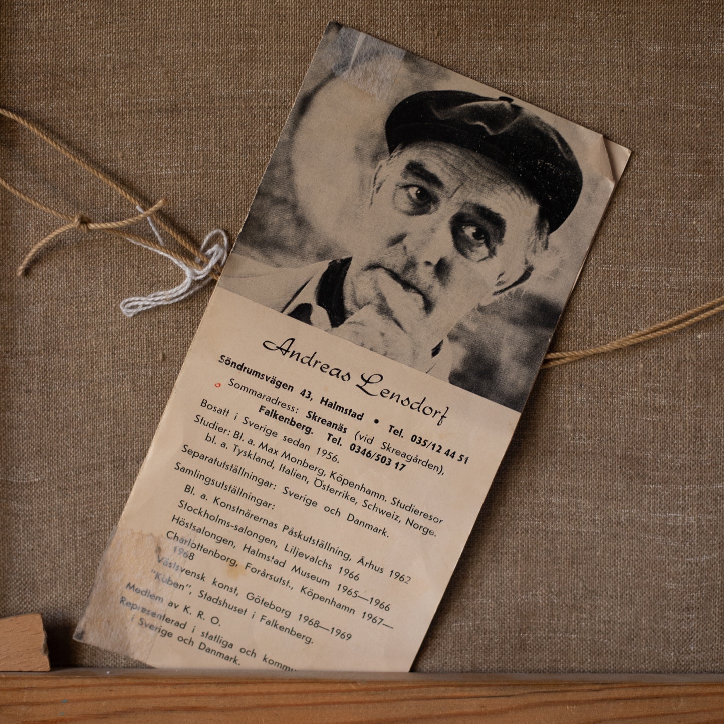 Mid-Century Swedish Abstract "Birds Nest" By Andreas Lensdorf