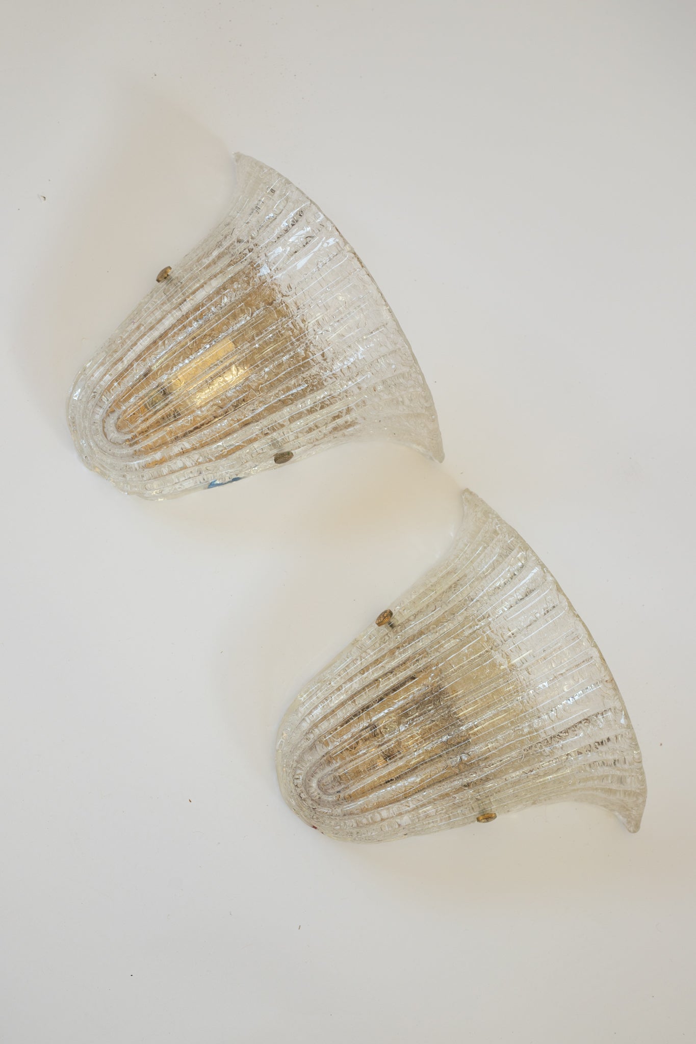 Barovier Murano ‘Grangilia’ Glass Wall Lights – Pair