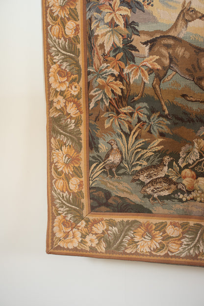 Large Vintage French Tapestry, Paris C 1960.