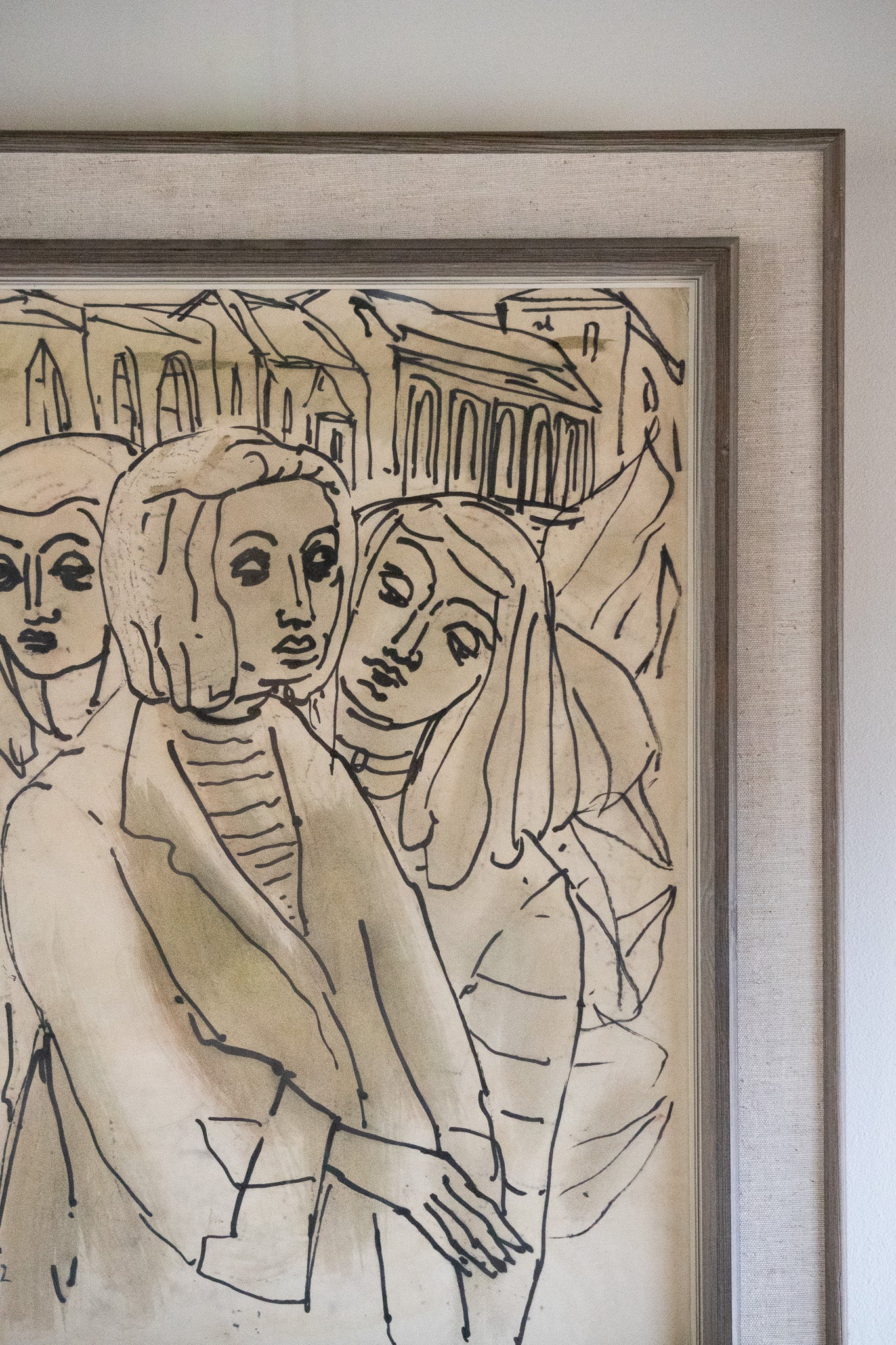 Mid-Century Ink On Paper by Erik Heinerttz