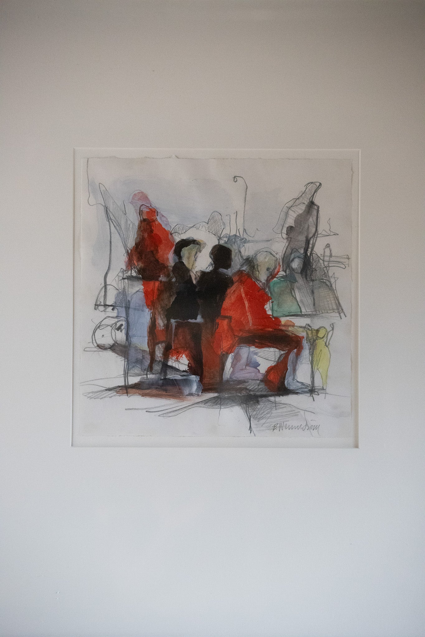 Berndt Wennström – Composition with Seated Figures