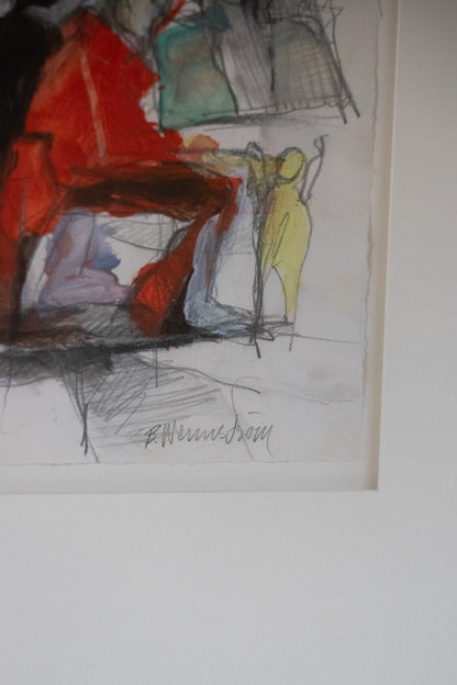 Berndt Wennström – Composition with Seated Figures
