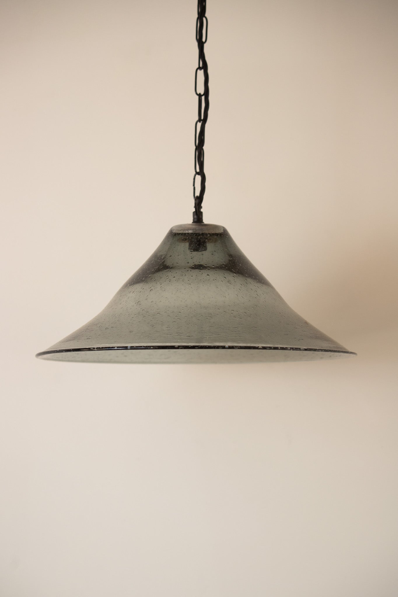 Seeded Glass Bell Pendant - 3 Available