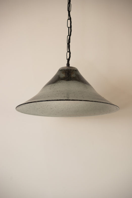 Seeded Glass Bell Pendant - 3 Available