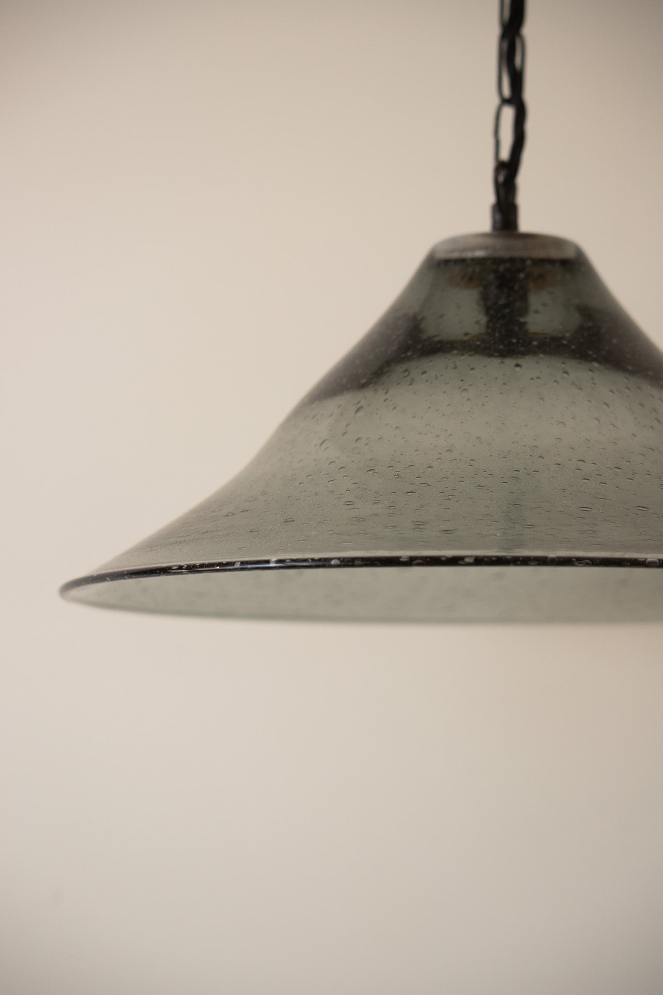 Seeded Glass Bell Pendant - 3 Available