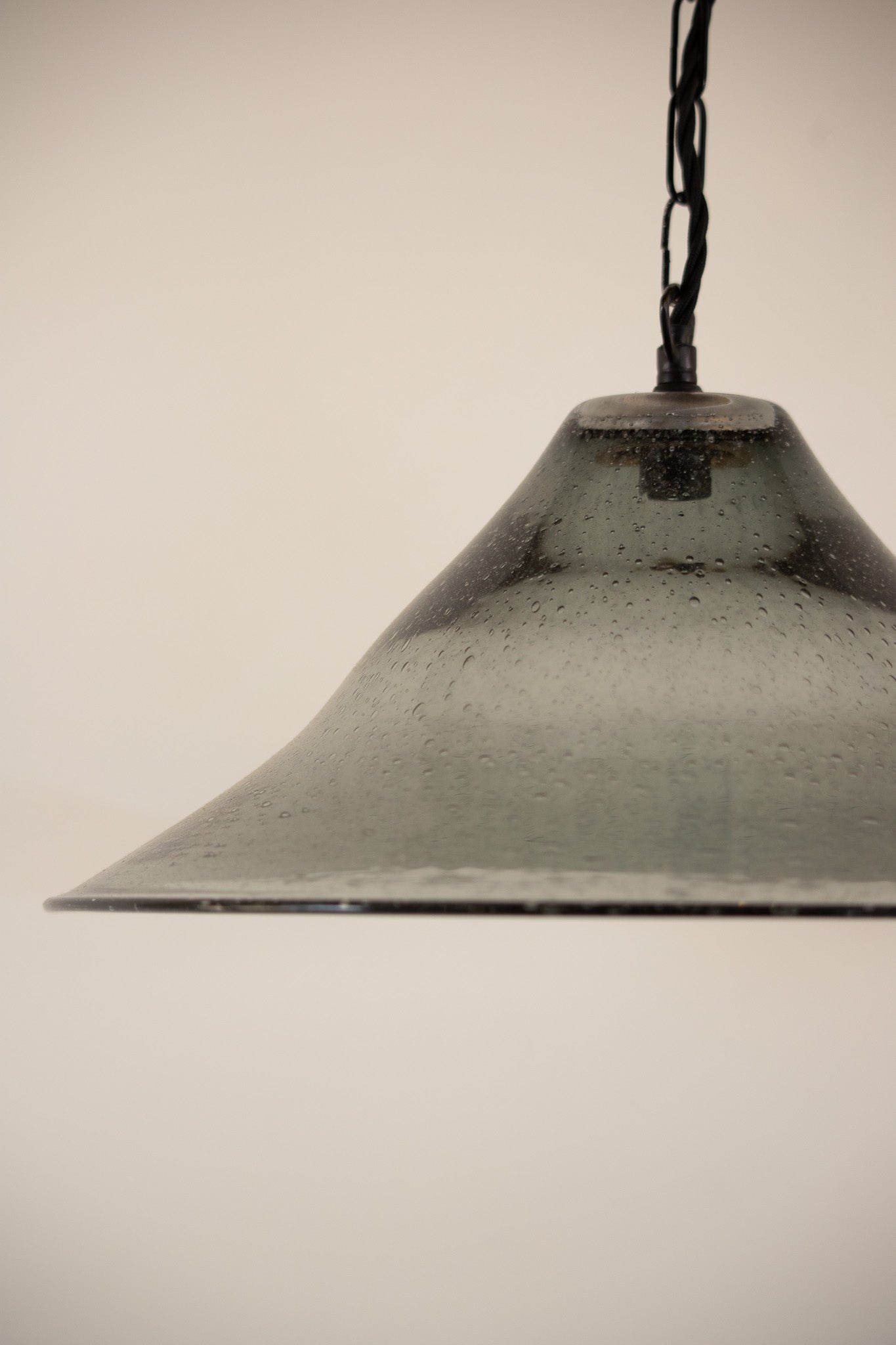 Seeded Glass Bell Pendant - 3 Available