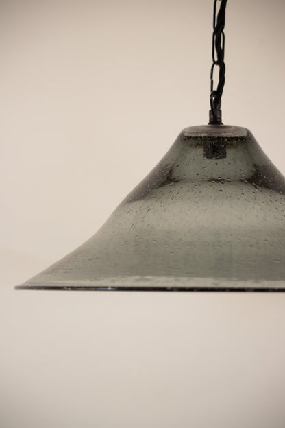 Seeded Glass Bell Pendant - 3 Available