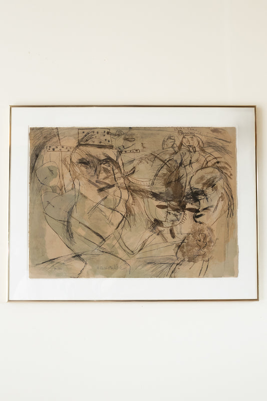 Signed Lithograph by Jacques Flechemuller