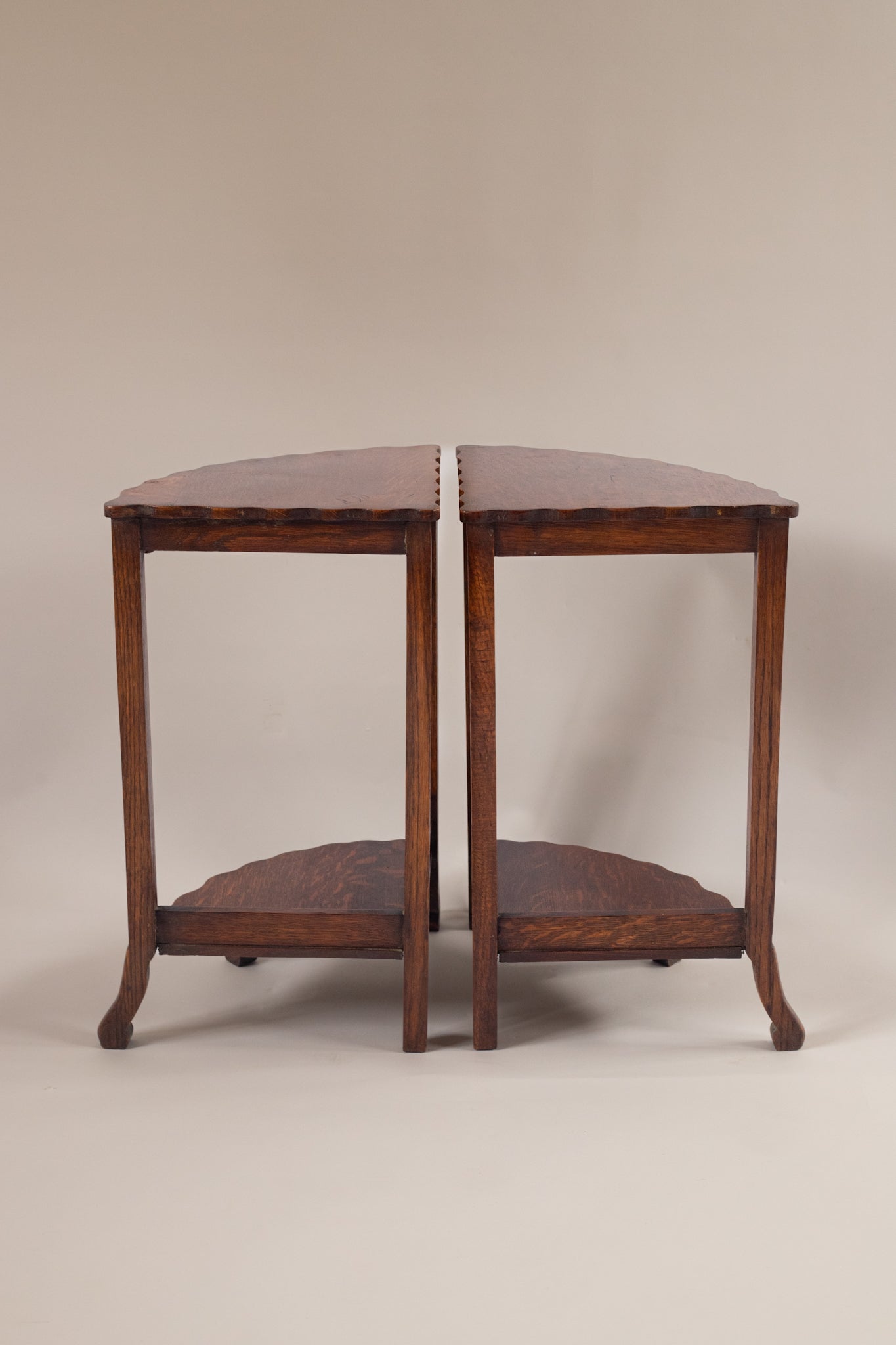 Vintage Wooden Side Tables- Set of Four
