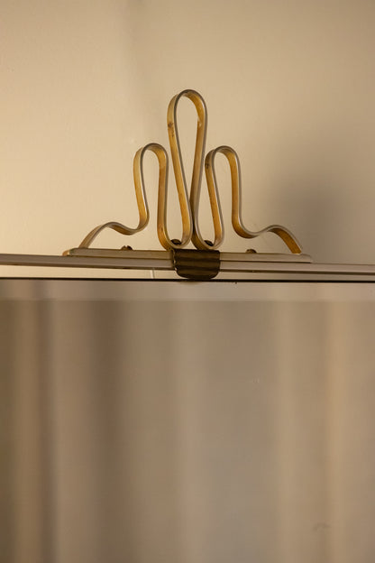 Midcentury French Mirror In the Manner of Fontana Arte