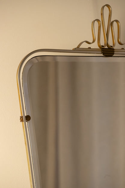 Midcentury French Mirror In the Manner of Fontana Arte