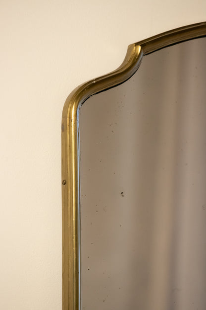 Mid-century Belgian Brass Mirror