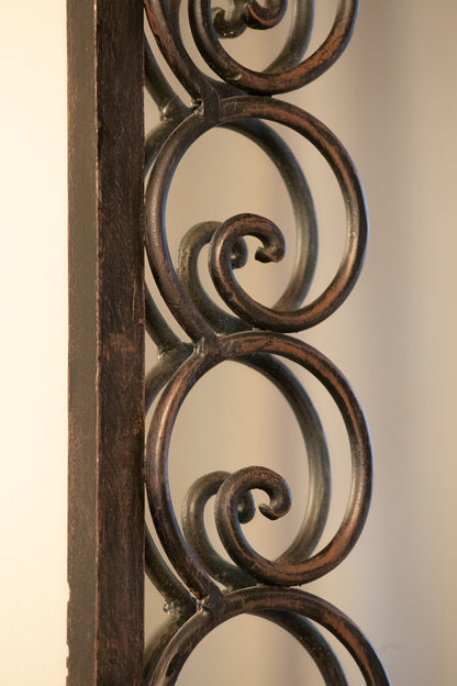 Large French Spiral Forged Mirror