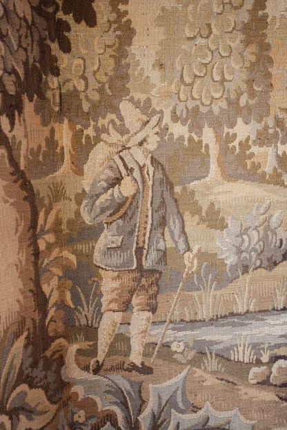 French Four Panel Folding Tapestry Screen.