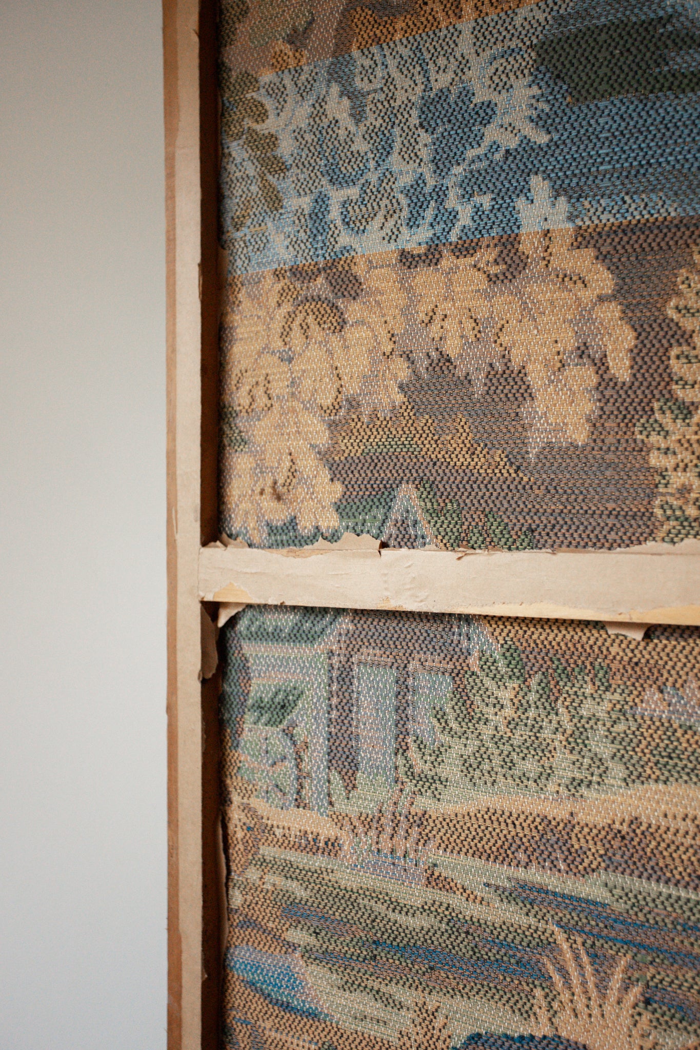 French Four Panel Folding Tapestry Screen.
