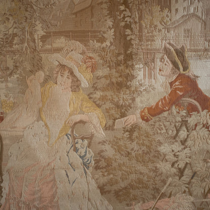 19th Century French Pastoral Tapestry