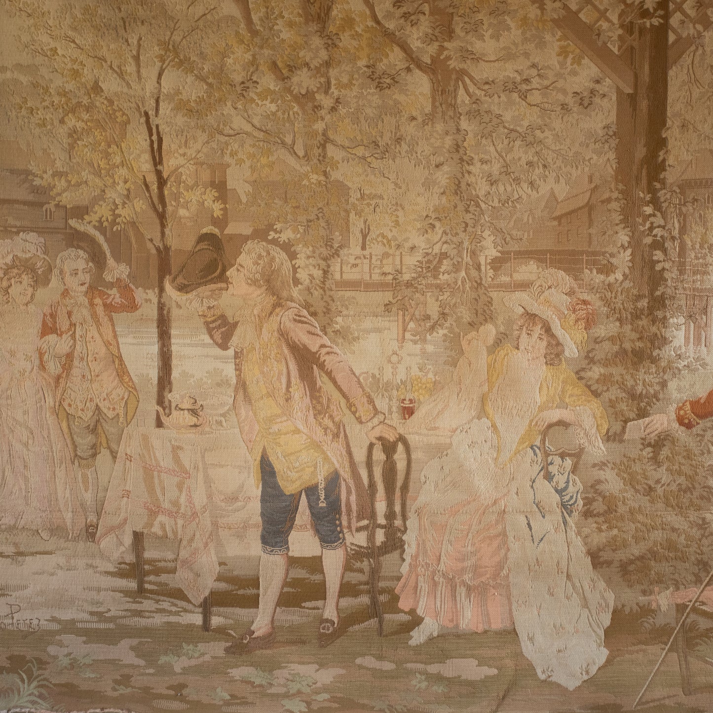 19th Century French Pastoral Tapestry