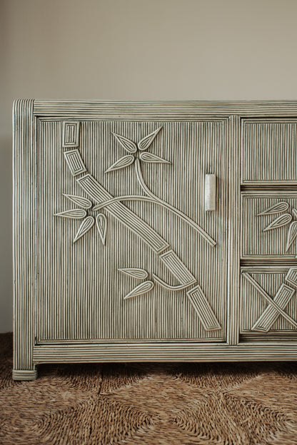 1970s Pencil Reed Sideboard atr Vivai del Sud