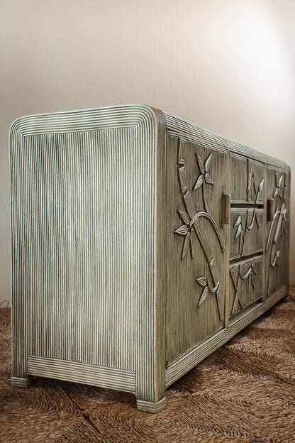 1970s Pencil Reed Sideboard atr Vivai del Sud