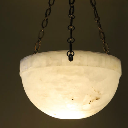 Ceiling lampshade with iron hanging