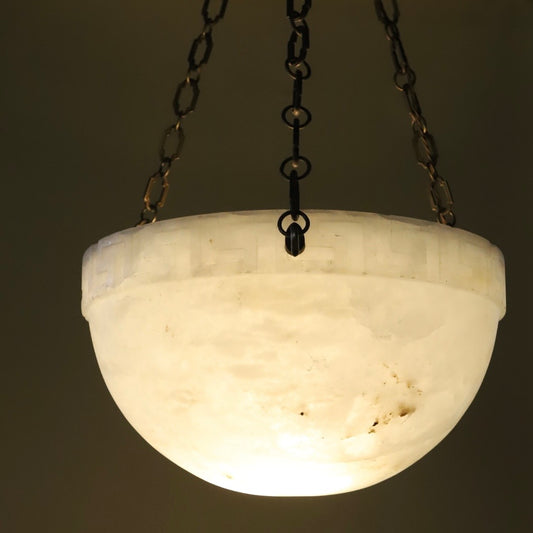 Ceiling lampshade with iron hanging